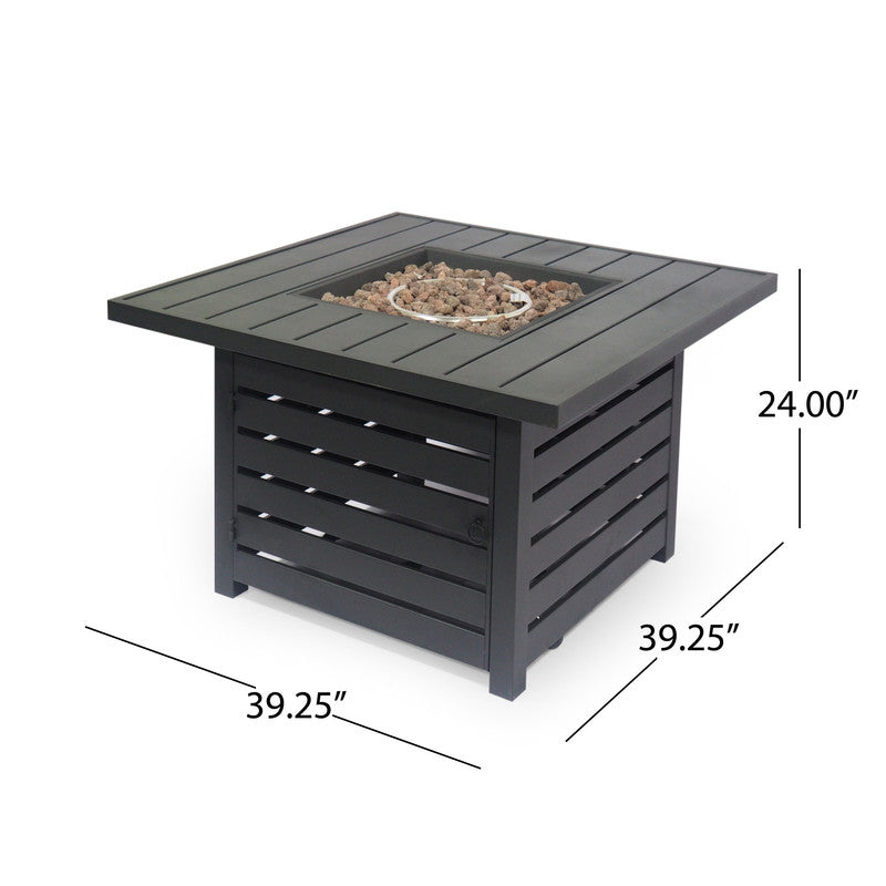 [Ship to Canada Only] Square Iron Fire Pit - 50000BTU