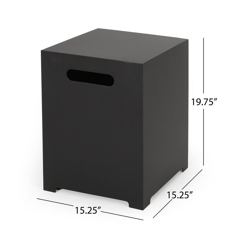 [Ship to Canada only] 50000 BTU Outdoor Rectangle Iron Propane Fire Pit Table with Tank Holder