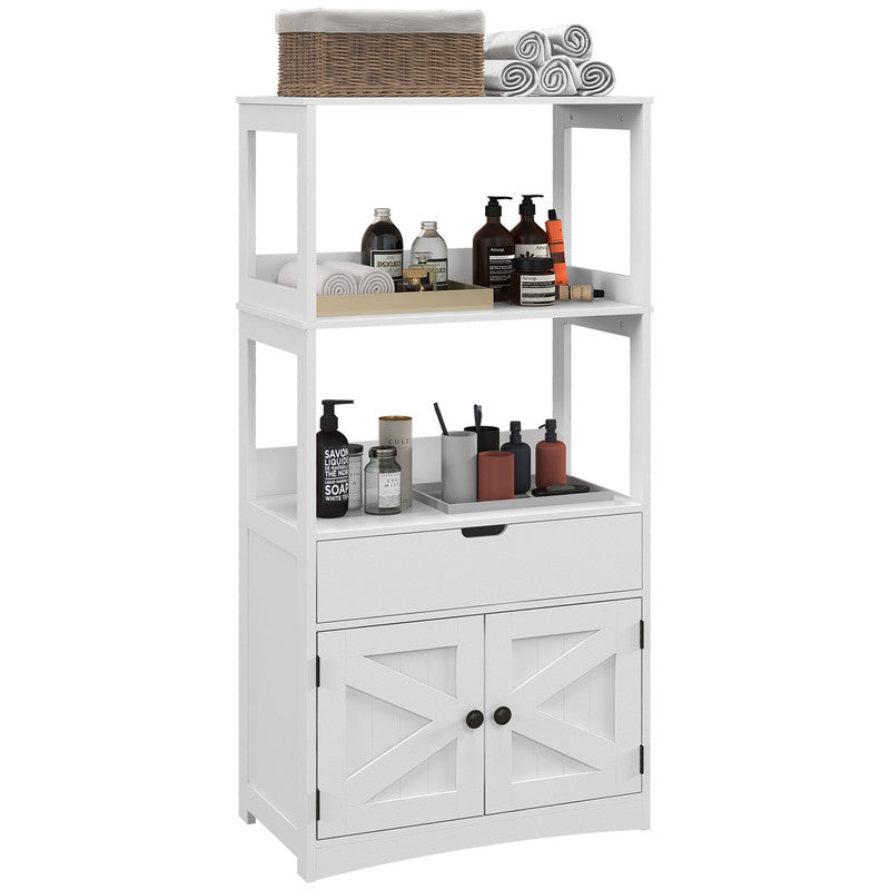 Bathroom Floor Cabinet, Bathroom Storage Cabinet with Doors and Drawer
