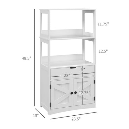 Bathroom Floor Cabinet, Bathroom Storage Cabinet with Doors and Drawer