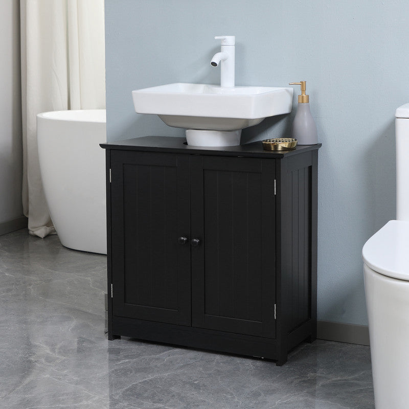 Bathroom Washbasin Cabinet with 2 Doors and Shelf, Pedestal Sink Bathroom Vanity Cabinet