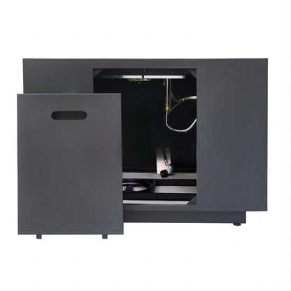 [Ship to Canada only] Outdoor Patio Propane Fire Pit Square Iron Gas-burning Fire Pit - 50000 BTU