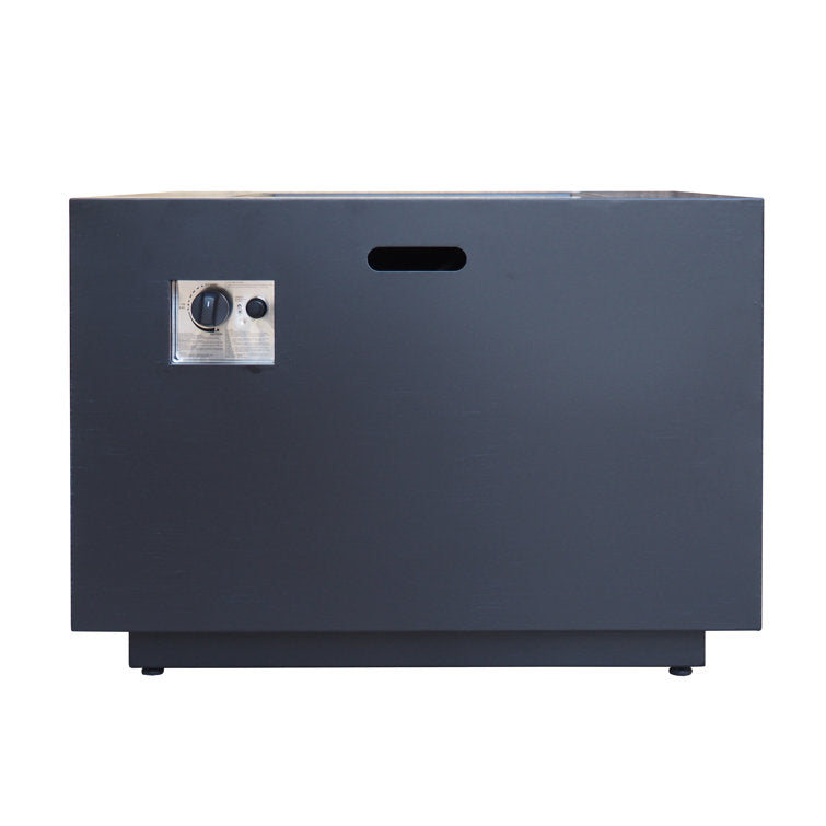 [Ship to Canada only] Outdoor Patio Propane Fire Pit Square Iron Gas-burning Fire Pit - 50000 BTU