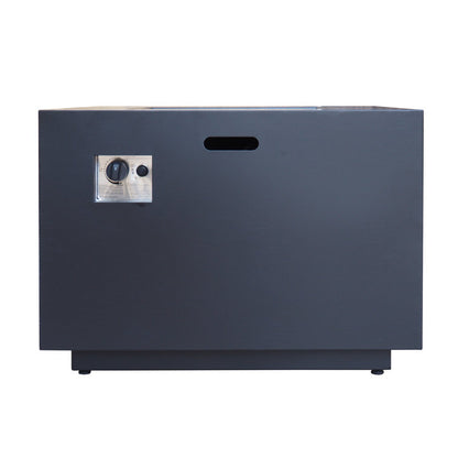 [Ship to Canada only] Outdoor Patio Propane Fire Pit Square Iron Gas-burning Fire Pit - 50000 BTU