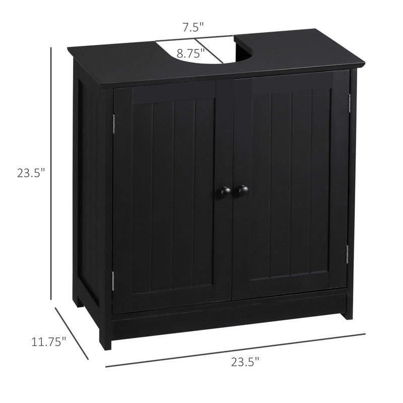 Bathroom Washbasin Cabinet with 2 Doors and Shelf, Pedestal Sink Bathroom Vanity Cabinet