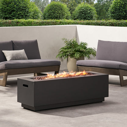 [Ship to Canada Only] Rectangular Iron Fire Pit 50000 BTU