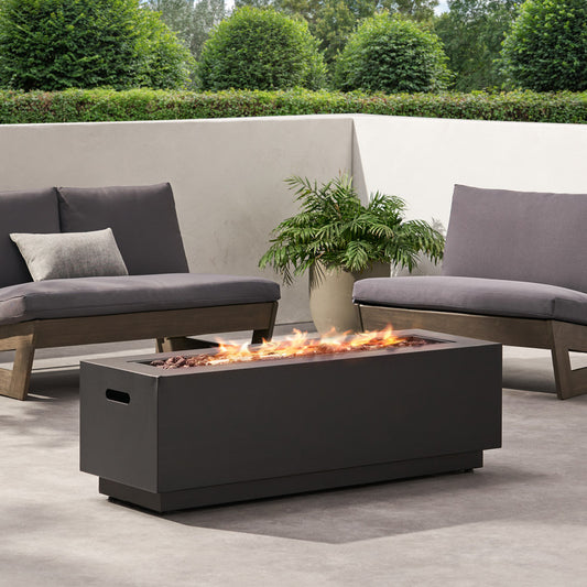 [Ship to Canada Only] Rectangular Iron Fire Pit 50000 BTU