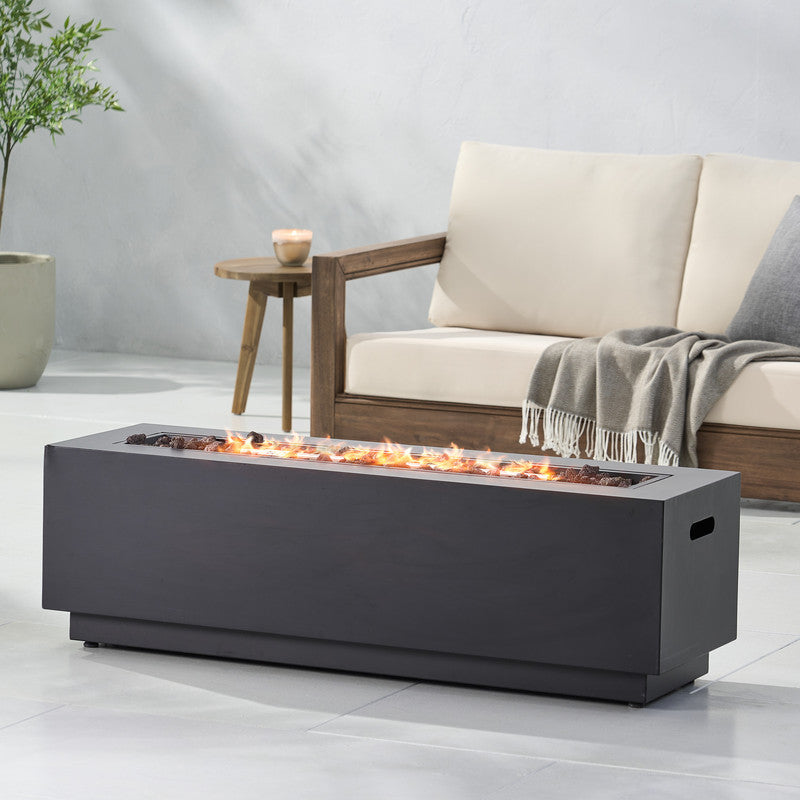 [Ship to Canada Only] Rectangular Iron Fire Pit 50000 BTU