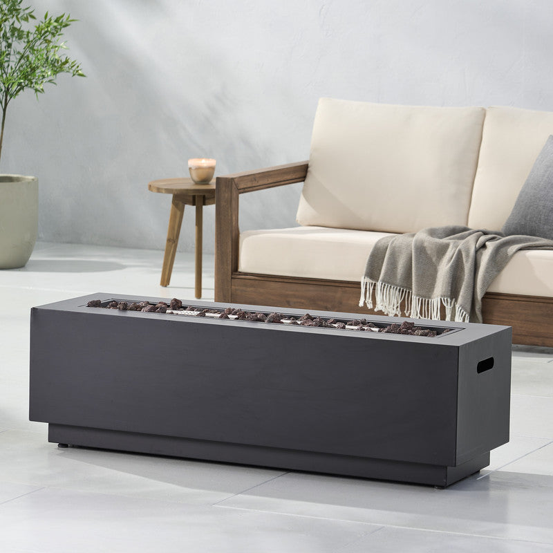 [Ship to Canada Only] Rectangular Iron Fire Pit 50000 BTU