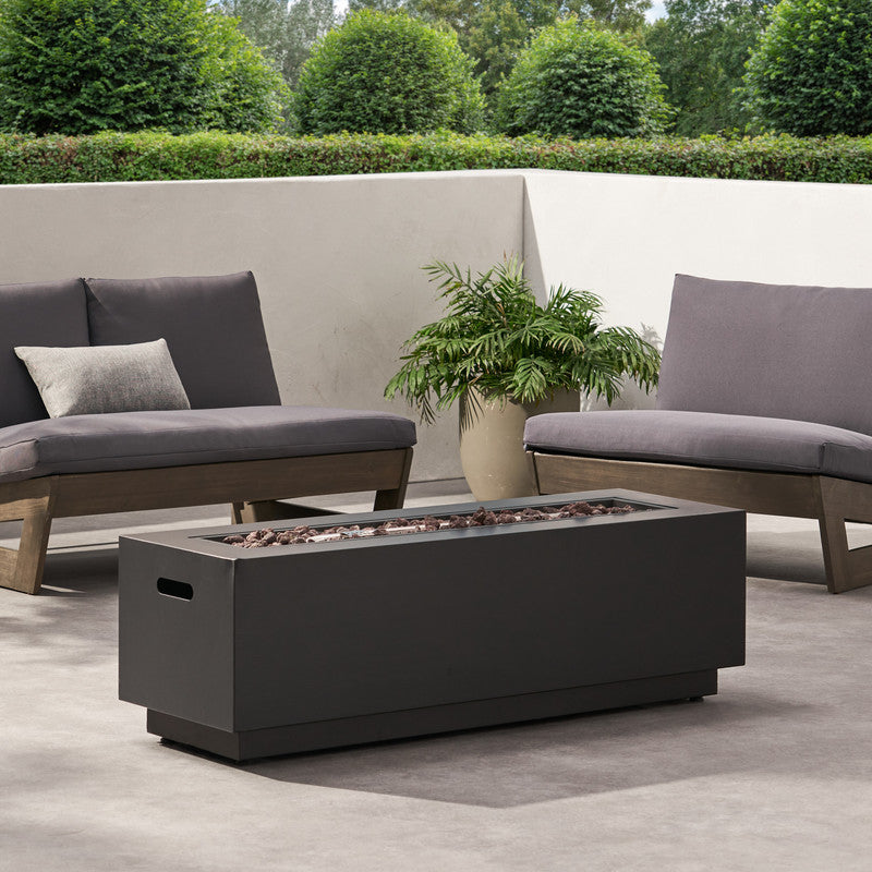 [Ship to Canada Only] Rectangular Iron Fire Pit 50000 BTU