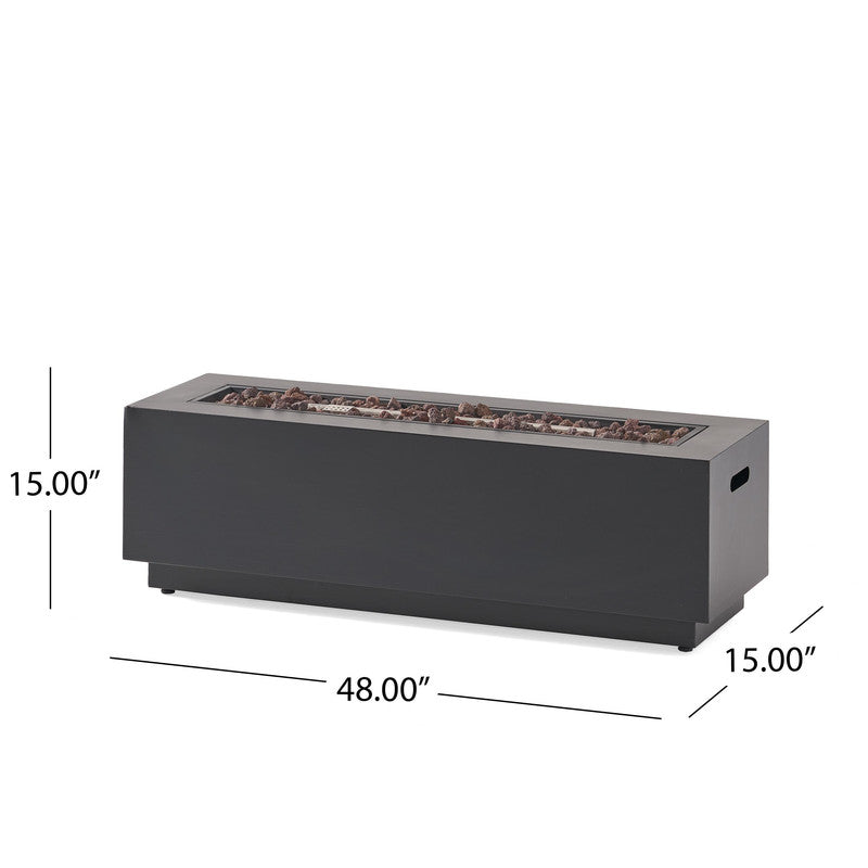 [Ship to Canada Only] Rectangular Iron Fire Pit 50000 BTU