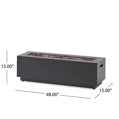 [Ship to Canada Only] Rectangular Iron Fire Pit 50000 BTU