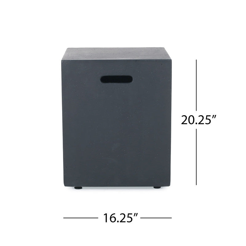 [Ship to Canada Only] 50000 BTU Outdoor Square Mgo Propane Fire Pit Table with Tank Holder