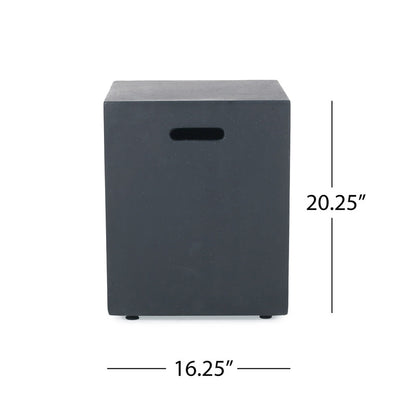 [Ship to Canada Only] 50000 BTU Outdoor Square Mgo Propane Fire Pit Table with Tank Holder