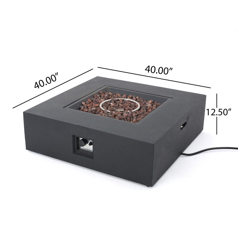 [Ship to Canada Only] 50000 BTU Outdoor Square Mgo Propane Fire Pit Table with Tank Holder