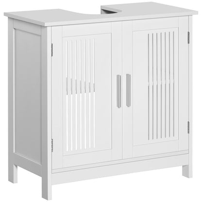Modern Under Sink Cabinet with 2 Doors, Bathroom Vanity Cabinet with Adjustable Shelves