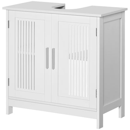 Modern Under Sink Cabinet with 2 Doors, Bathroom Vanity Cabinet with Adjustable Shelves
