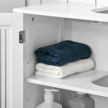 Modern Under Sink Cabinet with 2 Doors, Bathroom Vanity Cabinet with Adjustable Shelves