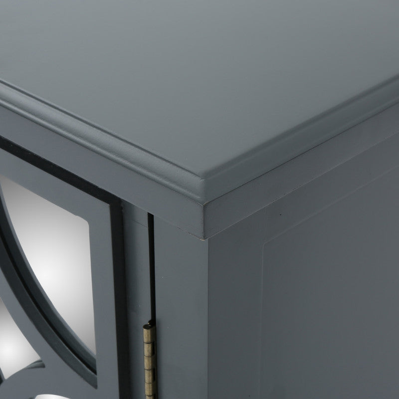 [Ship to Canada Only] Firwood Mirror Finished Double Door Cabinet