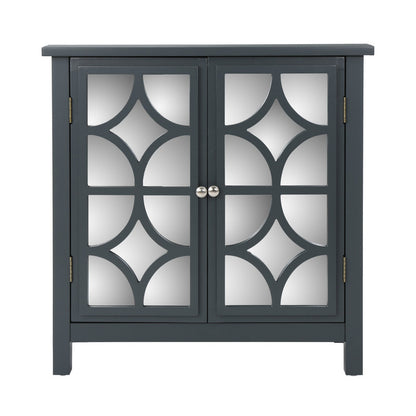 [Ship to Canada Only] Firwood Mirror Finished Double Door Cabinet