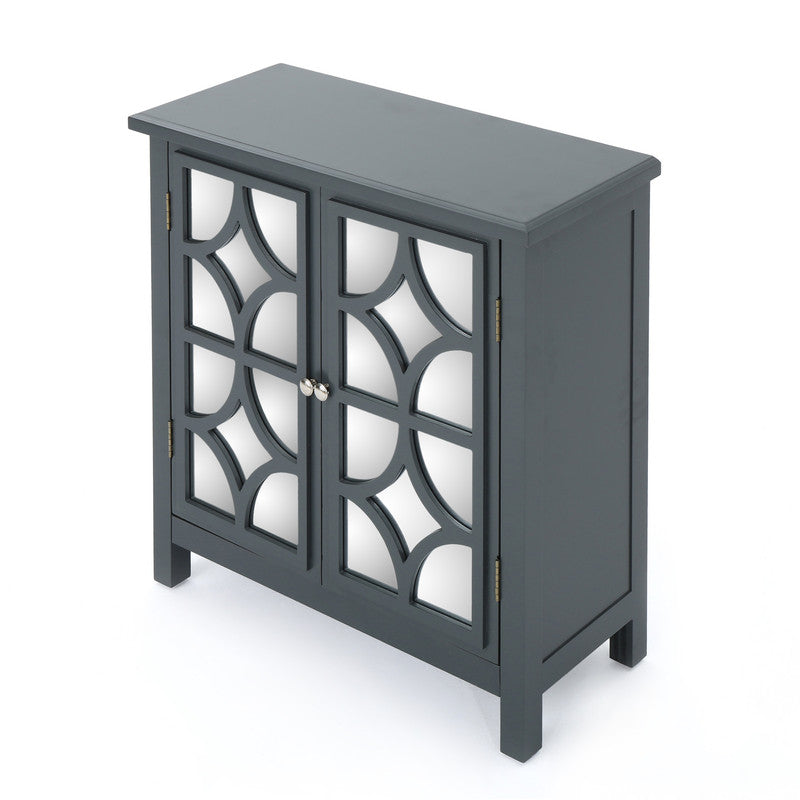 [Ship to Canada Only] Firwood Mirror Finished Double Door Cabinet