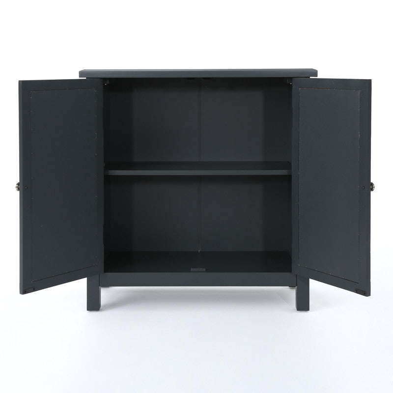 [Ship to Canada Only] Firwood Mirror Finished Double Door Cabinet