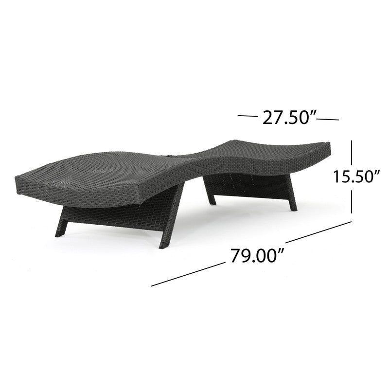 [Ship to Canada Only] Salem Wicker Chaise Lounge (Set of 2)