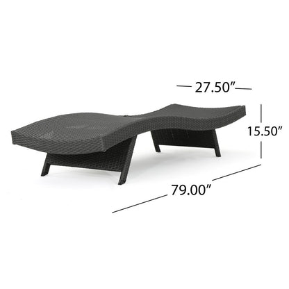 [Ship to Canada Only] Salem Wicker Chaise Lounge (Set of 2)