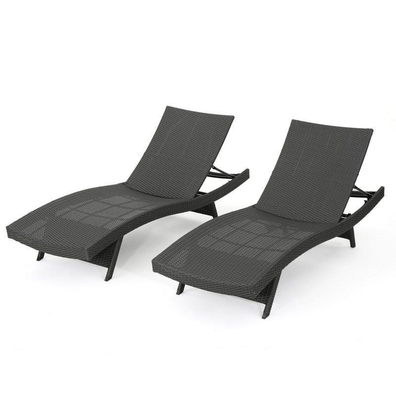 [Ship to Canada Only] Salem Wicker Chaise Lounge (Set of 2)