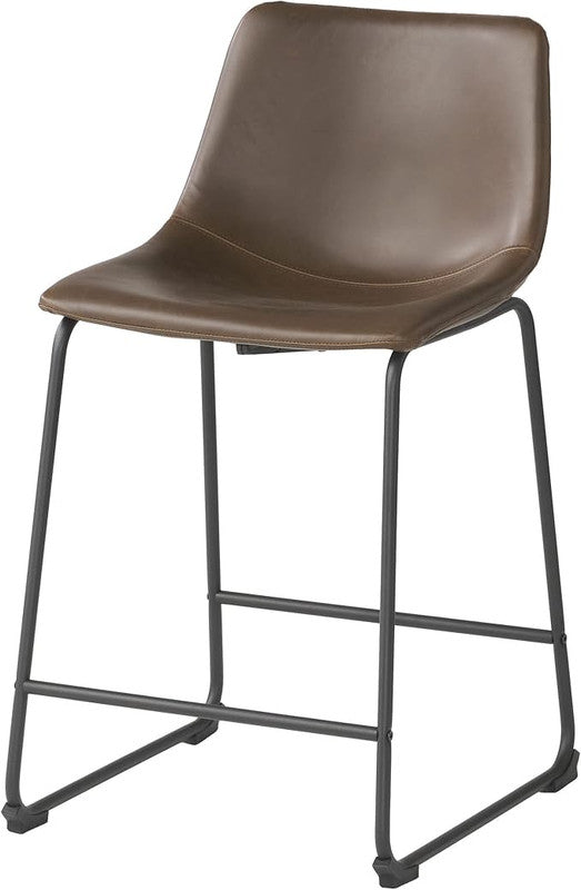 [Ship to Canada Only] Vintage Brown Counter Stool (Set of 2)