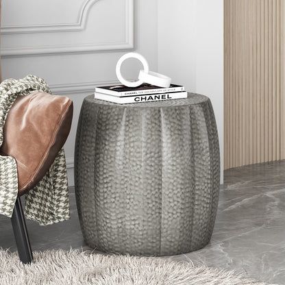 [Ship to Canada Only] Metal Drum End Table