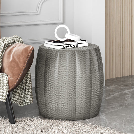 [Ship to Canada Only] Metal Drum End Table