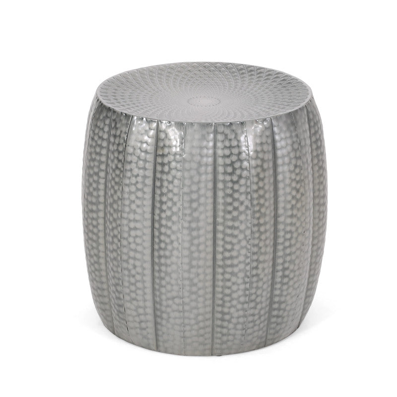 [Ship to Canada Only] Metal Drum End Table