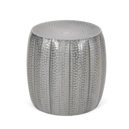 [Ship to Canada Only] Metal Drum End Table