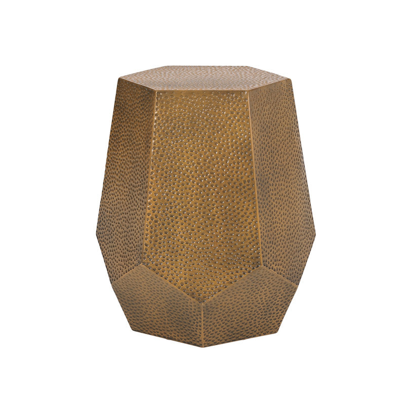 [Ship to Canada Only] Metal Hammered End Table