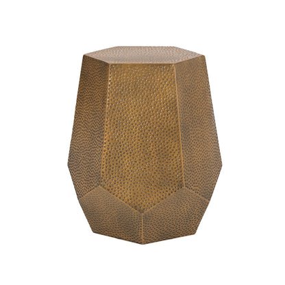 [Ship to Canada Only] Metal Hammered End Table