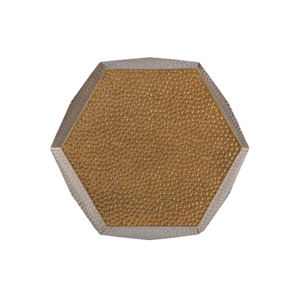 [Ship to Canada Only] Metal Hammered End Table