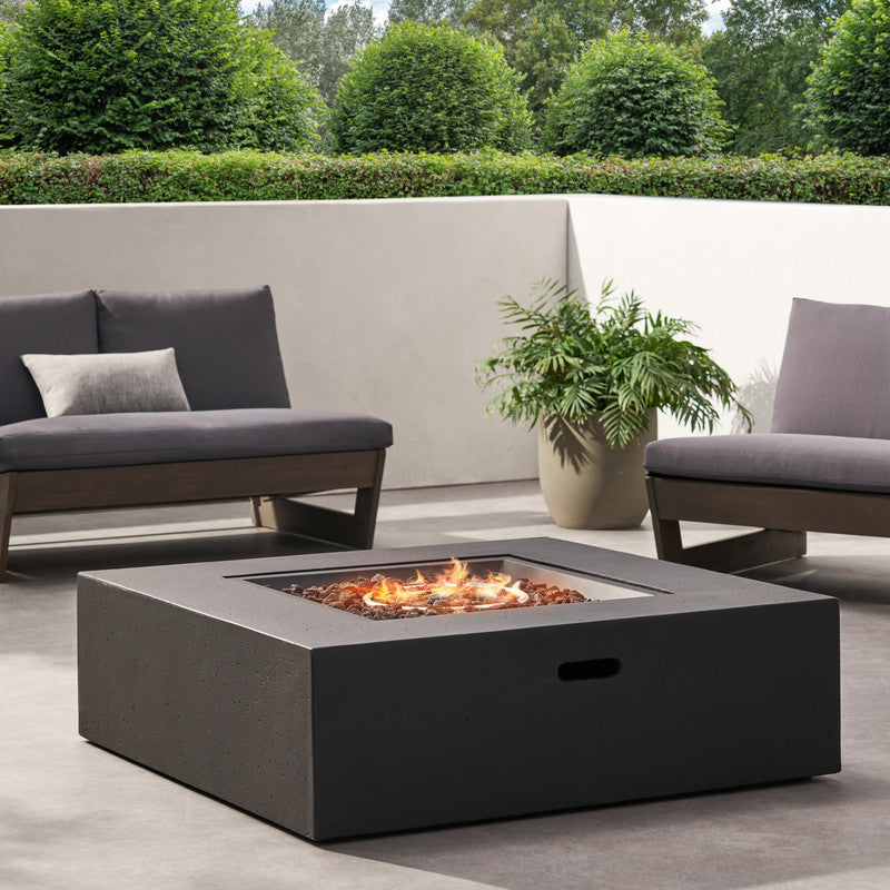 [Ship to Canada Only] 50000 BTU Square Mgo Fire Table Tank Outside