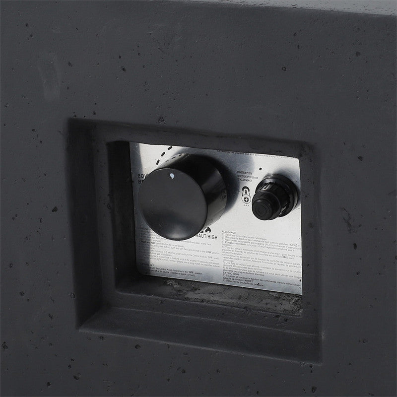 [Ship to Canada Only] 50000 BTU Square Mgo Fire Table Tank Outside
