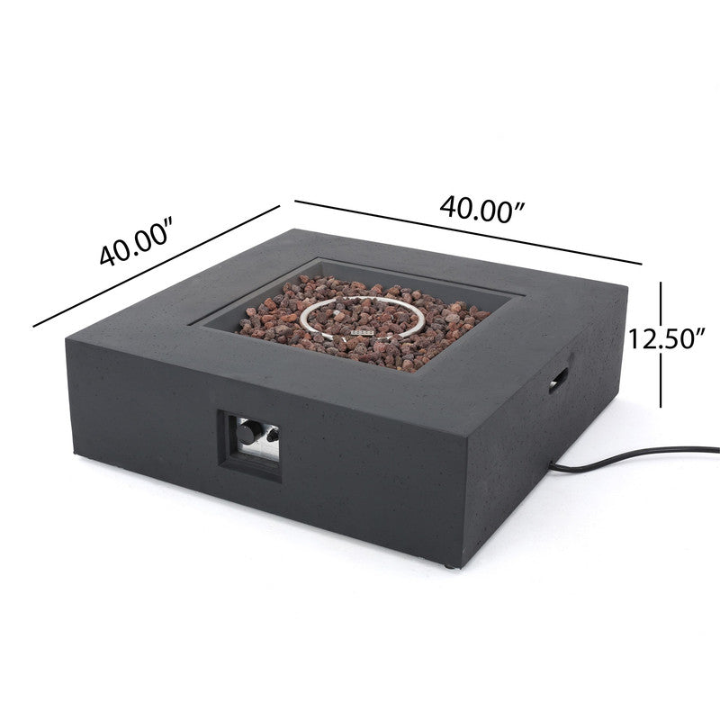 [Ship to Canada Only] 50000 BTU Square Mgo Fire Table Tank Outside