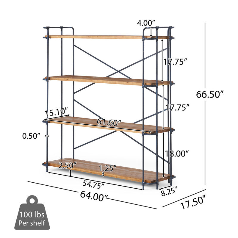 [Ship to Canada Only] Yorktown 4-Shelf Bookcase